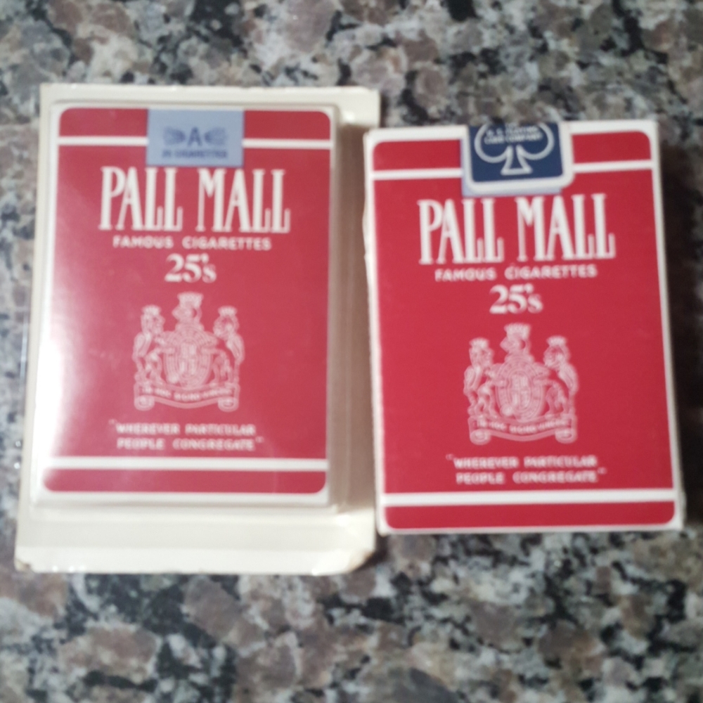 Pall mall sealed new playing cards set of 2